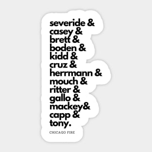 *UPDATED* Chicago Fire Squad Goals Sticker